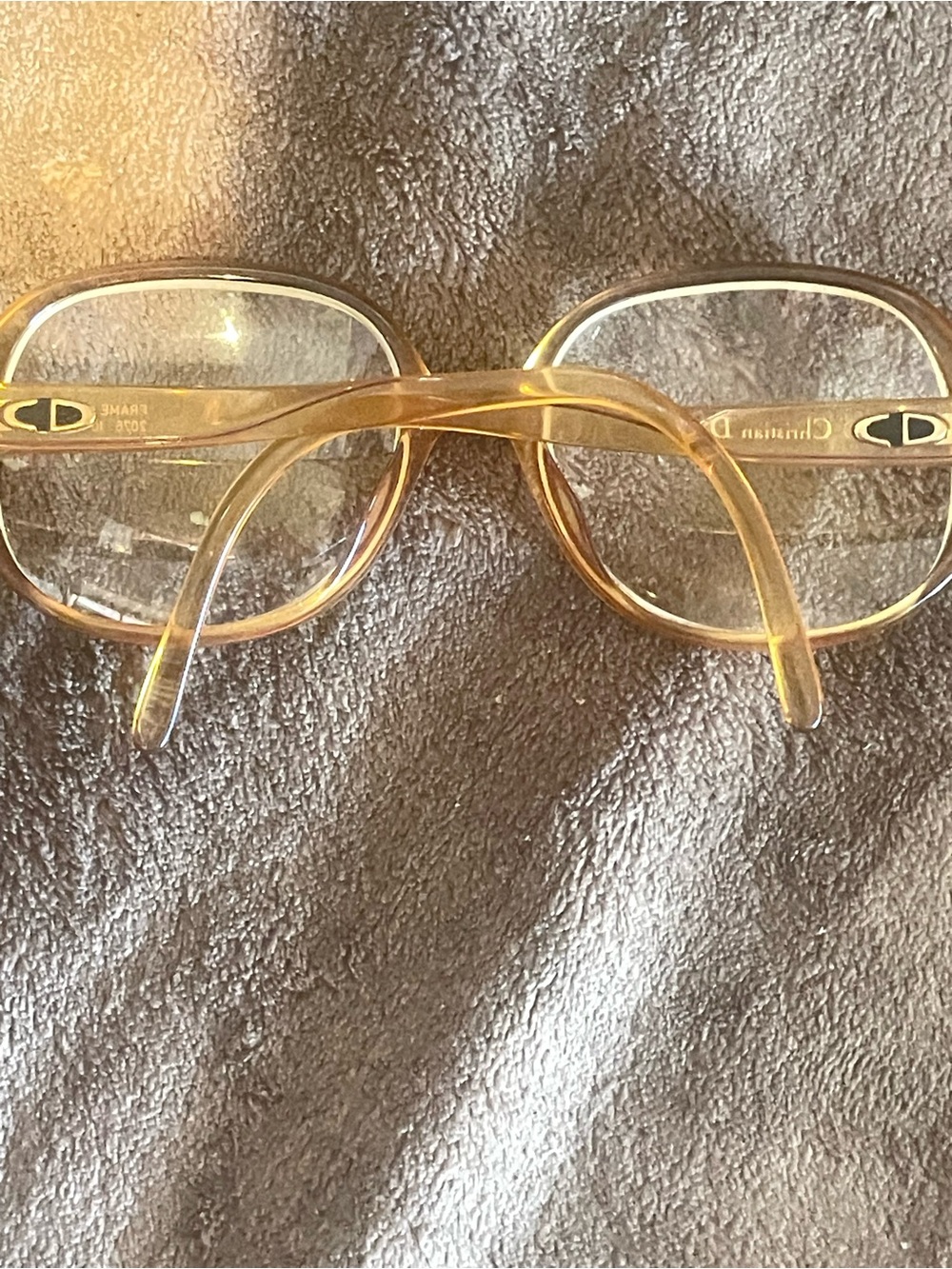 Dior Transparent Amber Women's Eyeglass Frames - Picture 2 of 3
